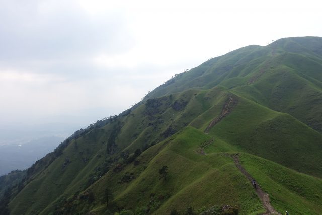 武功山的陡坡