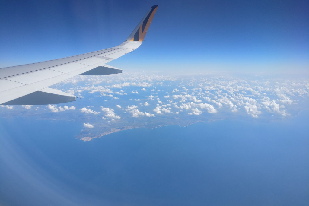 高雄飞澳门的万米高空