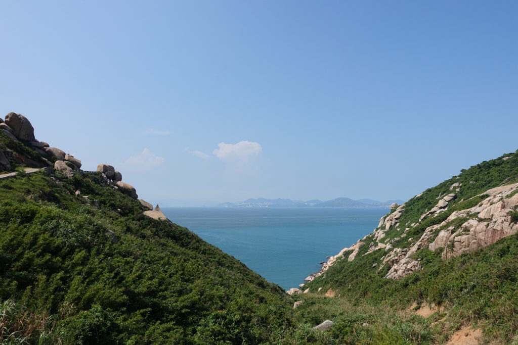 外伶仃岛,天空,海,分界线